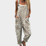 Bequeme bedruckte Latzhose