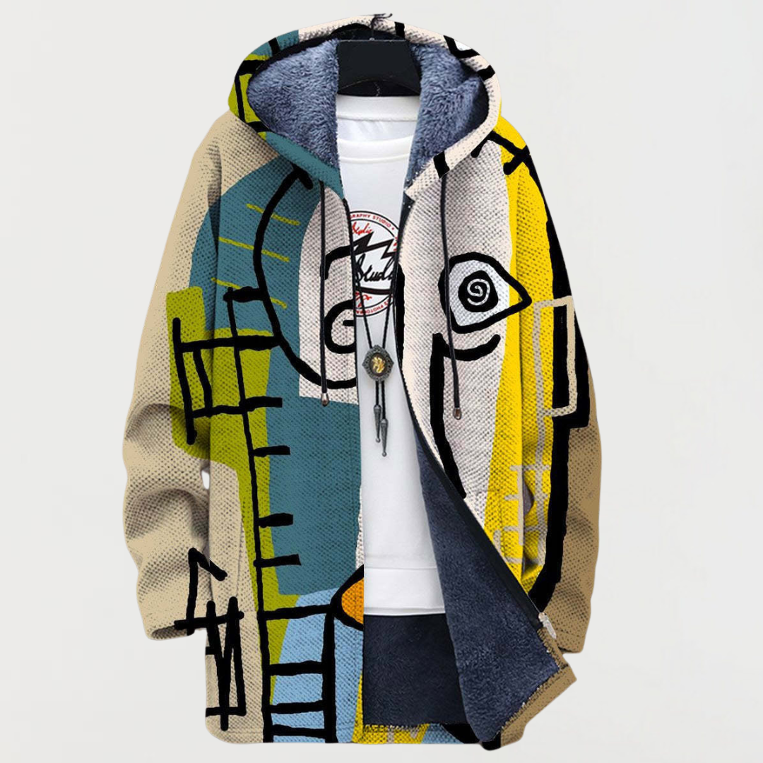Nathalie | Jacke mit abstraktem Muster