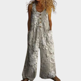 Ebba | Fließender bedruckter Jumpsuit