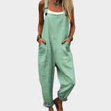 Bequeme bedruckte Latzhose