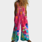 Dorle | Fließender bedruckter Jumpsuit