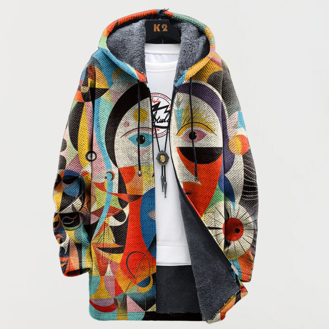 Nathalie | Jacke mit abstraktem Muster