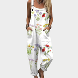 Bequeme gemusterte Latzhose