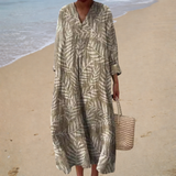 Figurschmeichelndes Sommerkleid mit Print