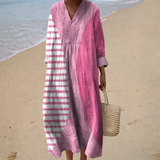 Figurschmeichelndes Sommerkleid mit Print
