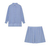 Marlene | Leichtes Blusen- und Shorts-Set