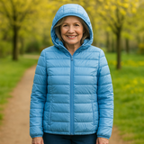 Fleur | Hellblaue Übergangsjacke