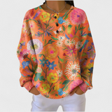 Britt | Sweatshirt mit buntem Blumenmuster