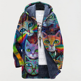 Chantal | Hoodie mit Katze und Regenbogen