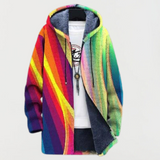 Emilia | Jacke mit Regenbogenstreifen