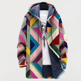 Astrid | Jacke mit künstlerischem geometrischem Muster