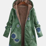 Bregje | Sherpa-Jacke mit Tribal-Muster