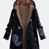 Bregje | Sherpa-Jacke mit Tribal-Muster