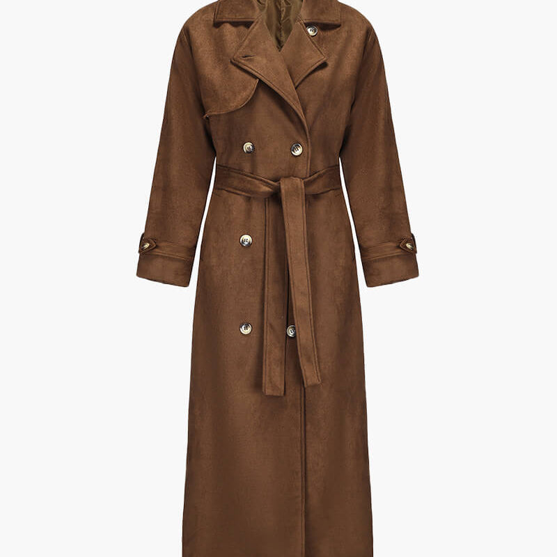 Barbara – Trenchcoat aus Wildleder