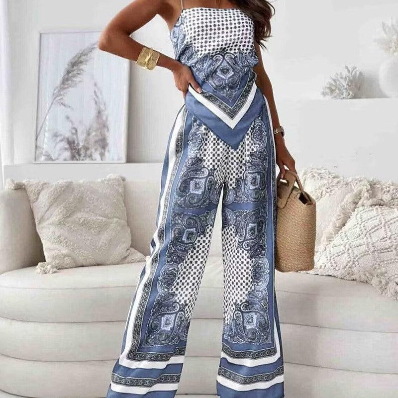 Lilly | Elegantes zweiteiliges Set mit Schnürtop und Hose