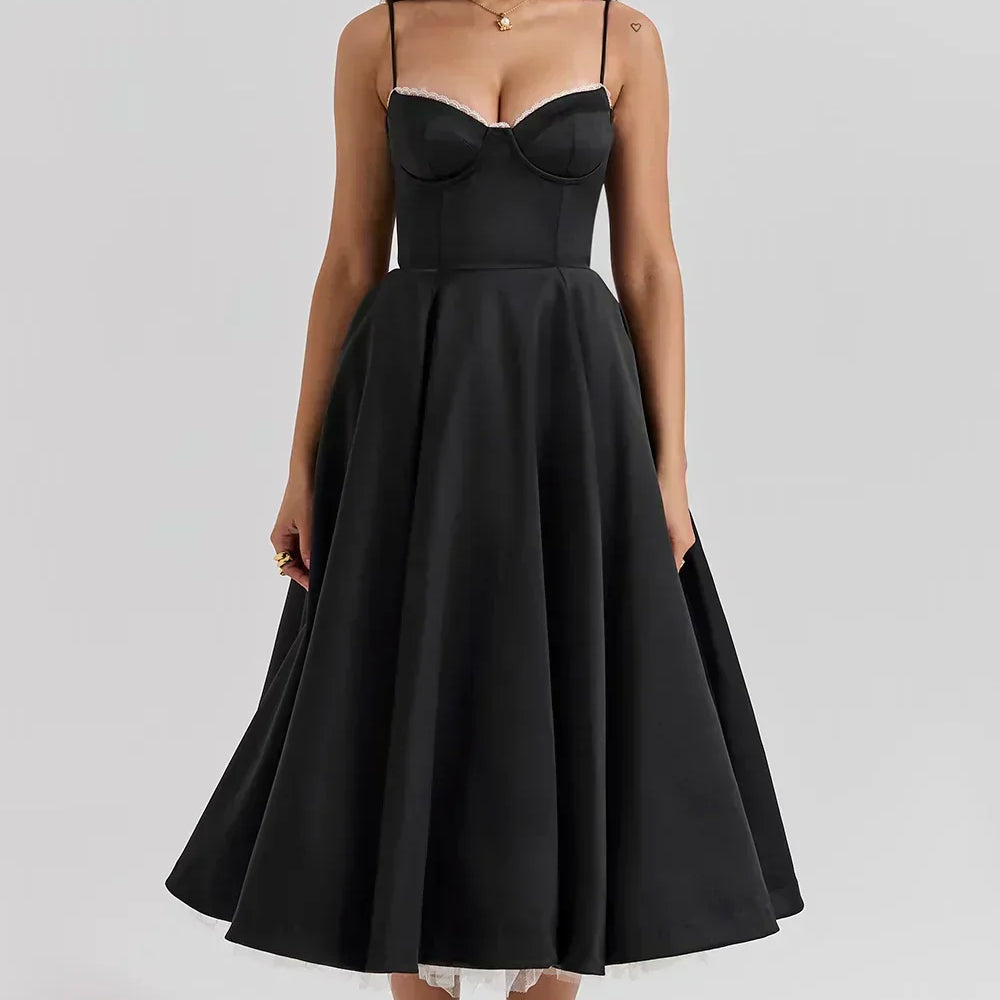 Britta | Luxuriöses Midikleid