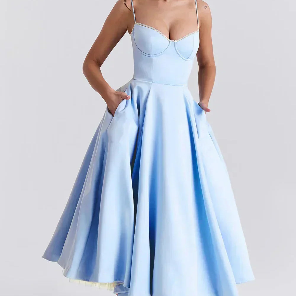 Britta | Luxuriöses Midikleid
