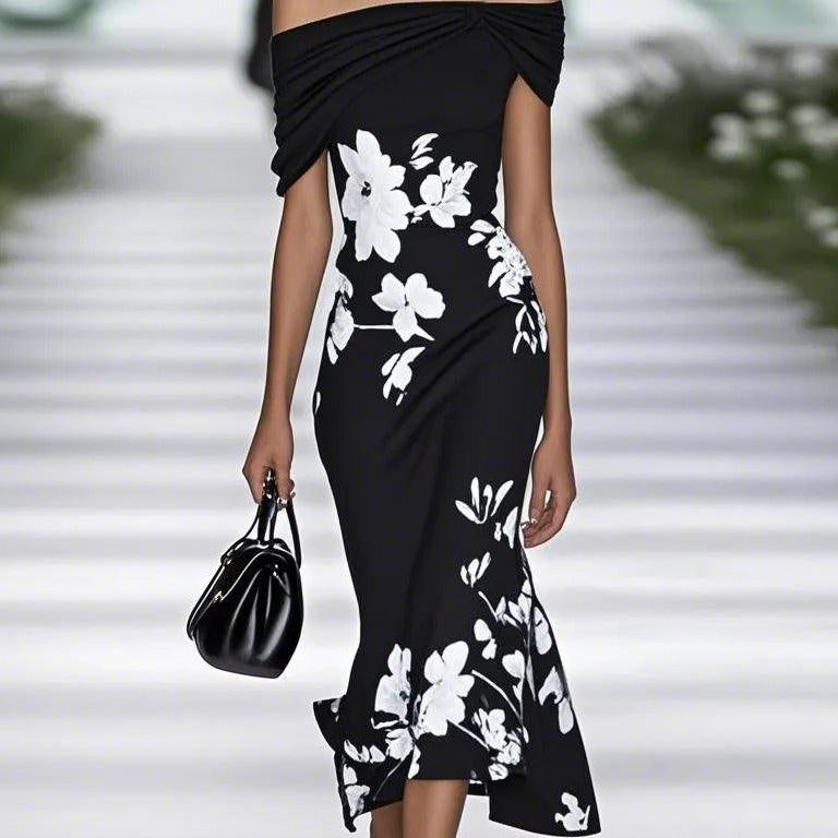 Emily | Elegantes Kleid mit Blumenprint