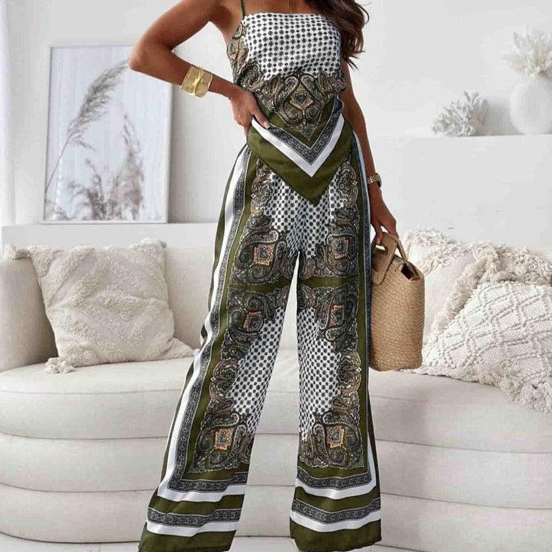 Lilly | Elegantes zweiteiliges Set mit Schnürtop und Hose
