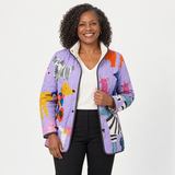 Ximena | Lässige Steppjacke mit Hundemuster