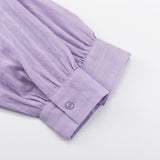 Theresa | Luftiges Set aus geknöpfter Bluse und Shorts