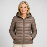 Ingrid | Champagnerfarbene Übergangsjacke