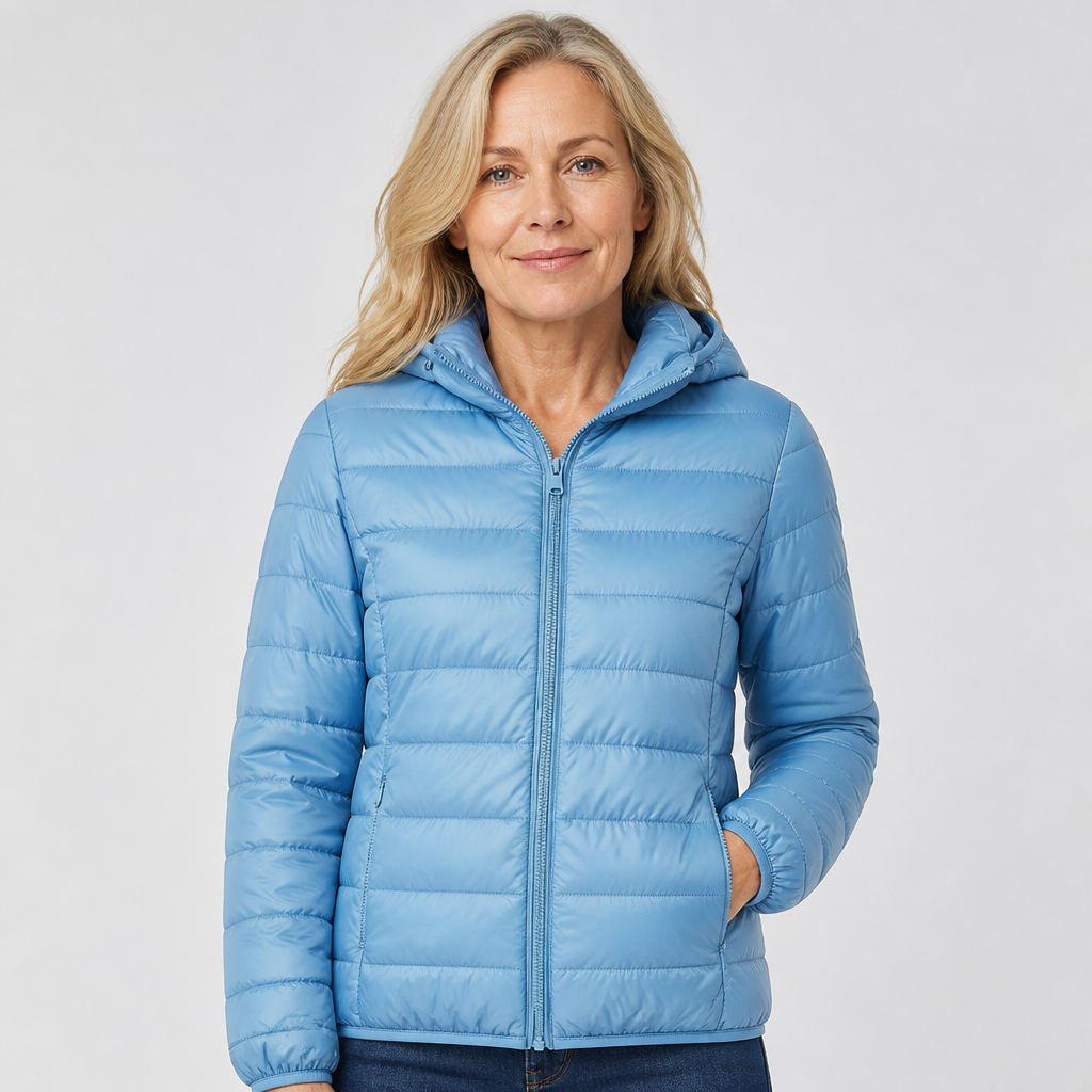 Fleur | Hellblaue Übergangsjacke