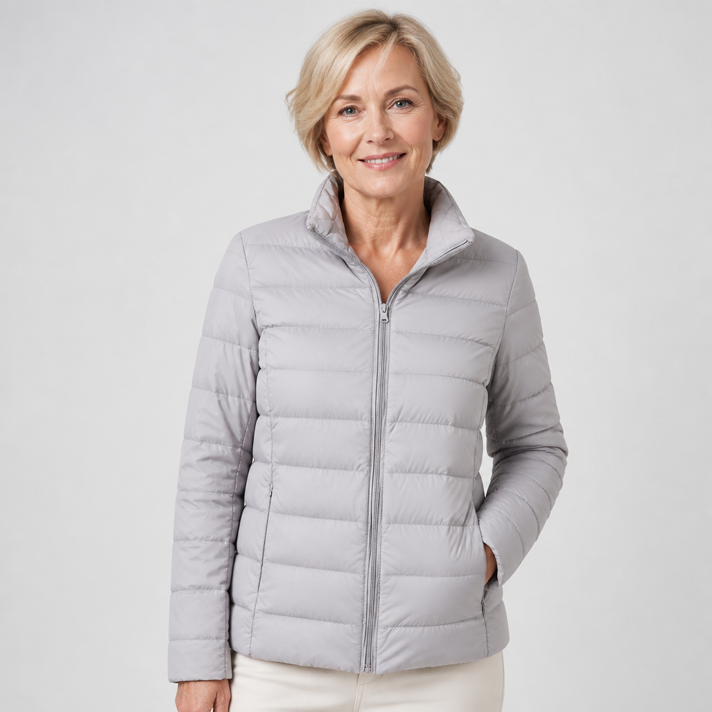 Saskia | Graue Übergangsjacke