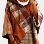 Damen-Hoodie mit Herbst-Patchwork – Produktansicht