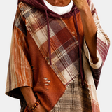 Damen-Hoodie mit Herbst-Patchwork – Produktansicht