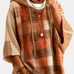 Künstlerischer Patchwork-Hoodie für den Herbst – Produktansicht