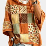 Lässiger Damen-Hoodie mit Herbstmotiven – Produktansicht
