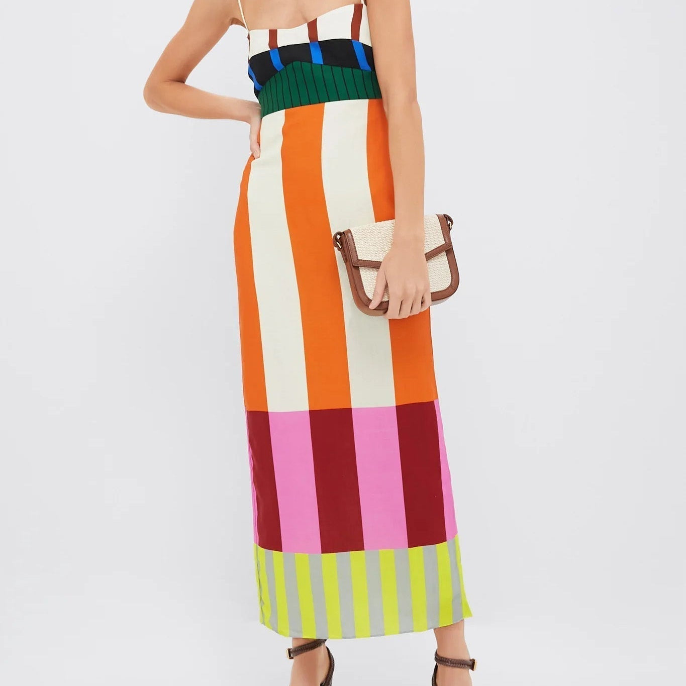 Mareike | Farbenfrohes Kleid mit Streifen